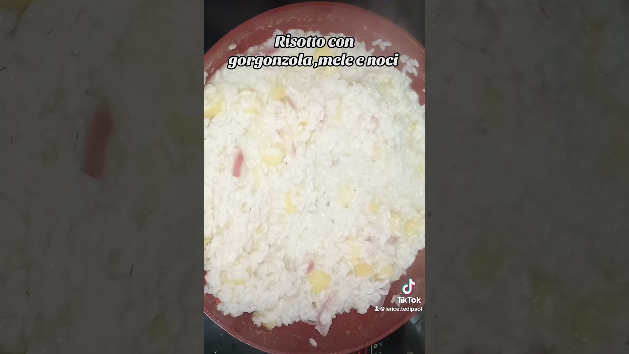 Risotto con mele e gorgonzola 