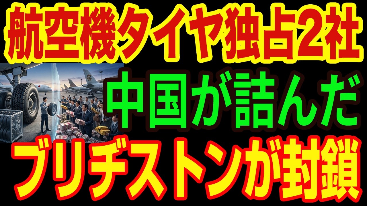 【崩壊】いくら金を積んでも絶対に作れない！中国が絶望した、航空機タイヤ世界40%を日本が独占する「見えない壁」の正体