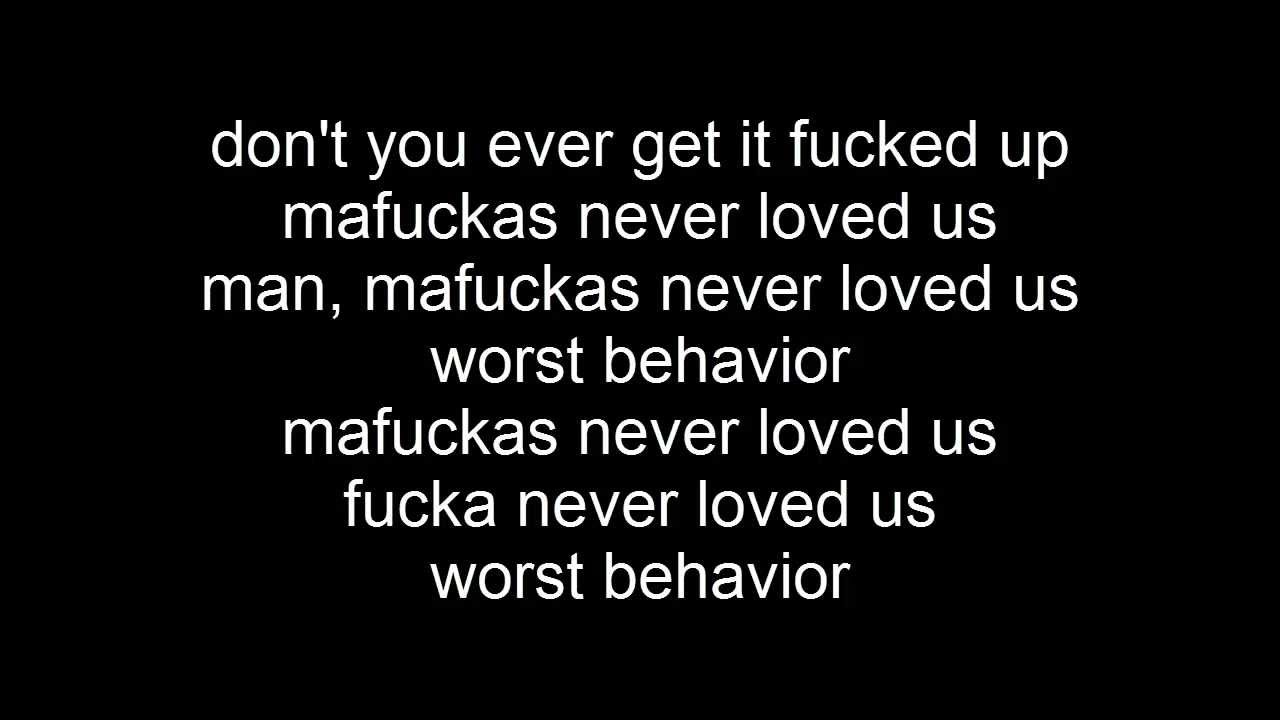 Drake- Worst Behaviour Official Lyrics Video