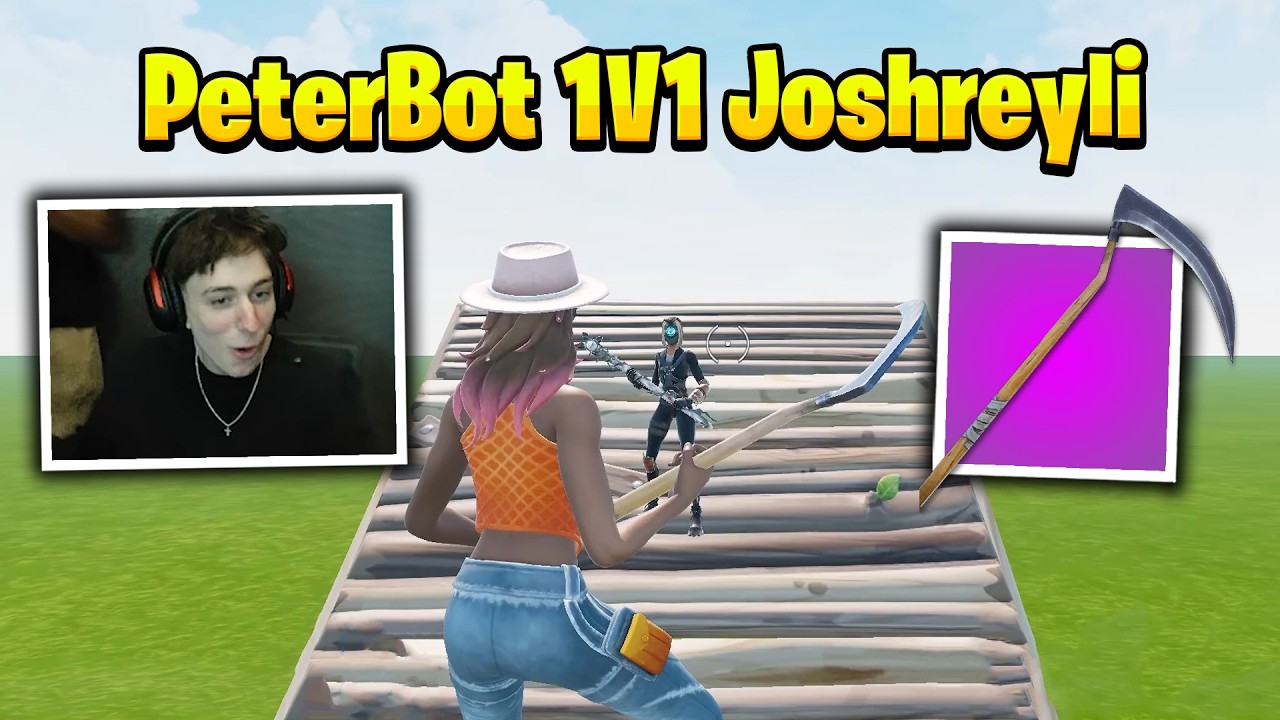 PeterBot сражается 1 на 1 с Joshreyli в Buildfight.