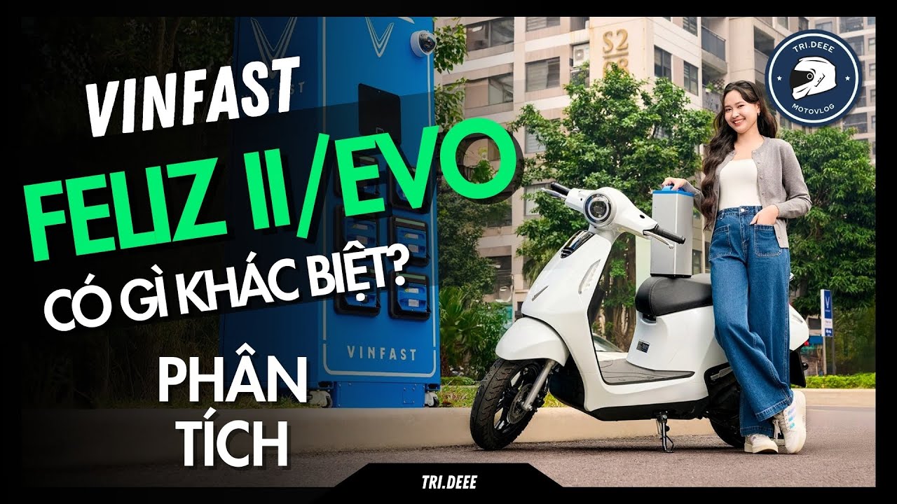 CHI TIẾT VỀ 2 DÒNG XE MÁY ĐIỆN ĐỔI PIN MỚI CỦA VINFAST: EVO VÀ FELIZ II | TRÍ ĐÊ MOTOVLOG