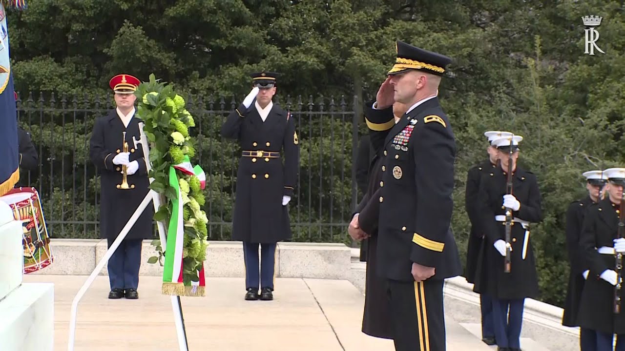 Il Presidente Mattarella al cimitero nazionale di Arlington