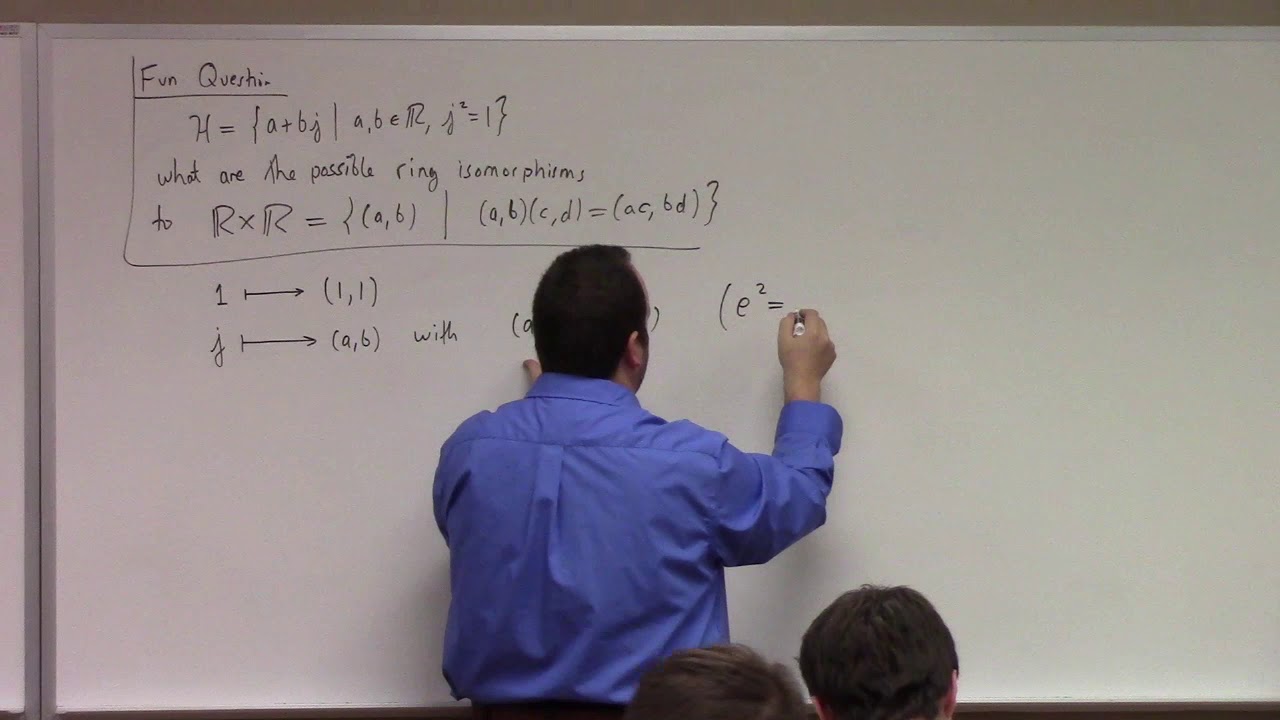 Abstract Algebra: ring theorems, field of quotients, 10-27-17