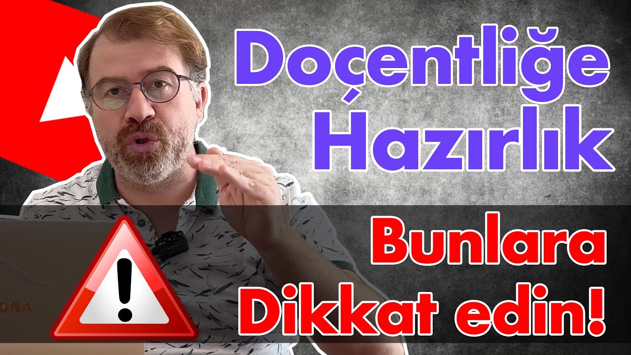 Doktora Sonrası Doçentliğe Hazırlık