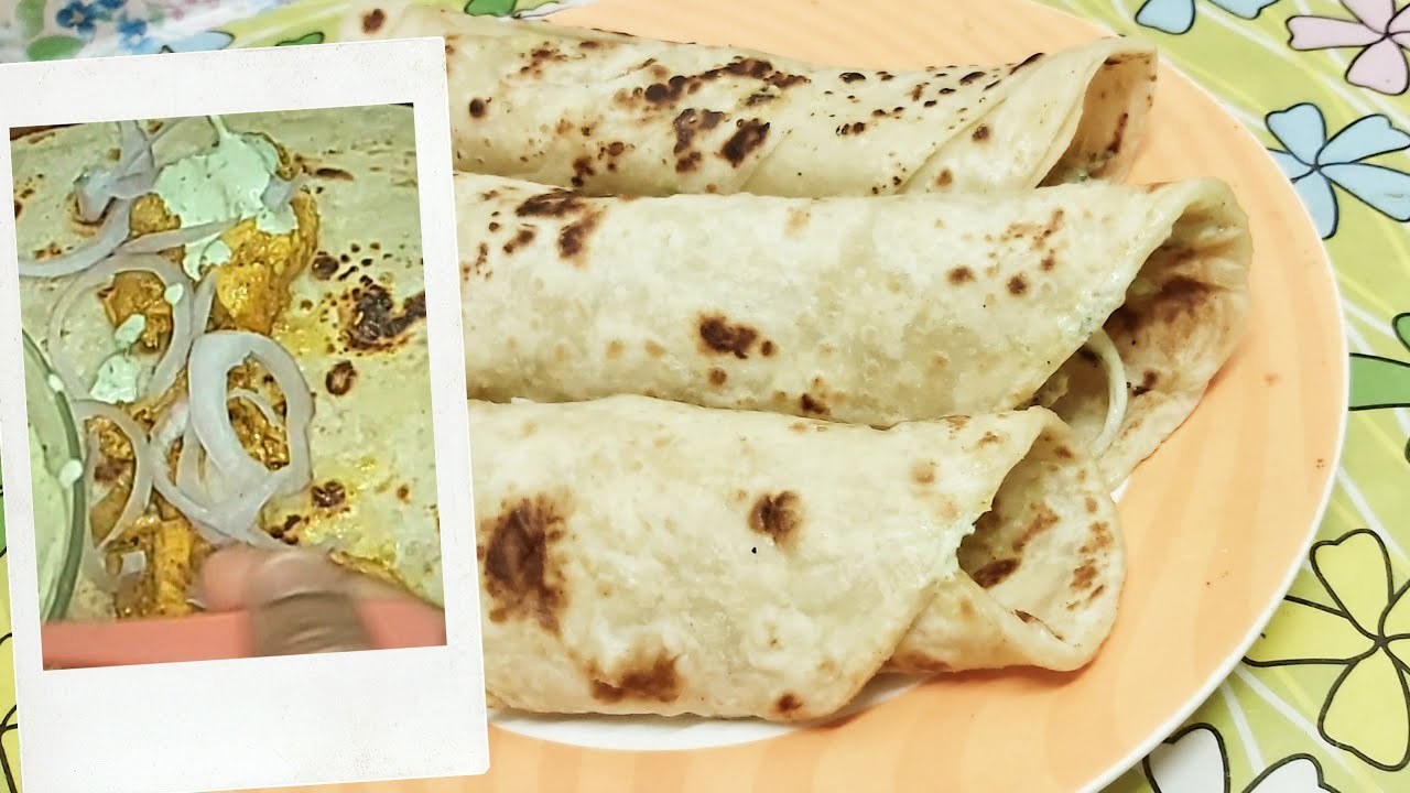 Chicken paratha roll recipe in tamil / creamy chicken roll recipe in tamil / paratha roll recipe
