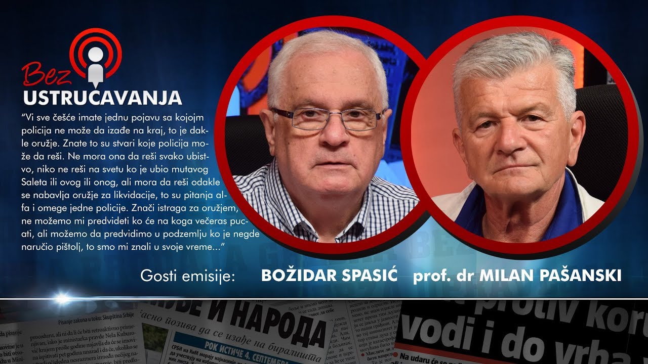 BEZ USTRUČAVANJA: Policija ne zna odakle oružje za likvidacije - Božidar Spasić i Milan Pašanski