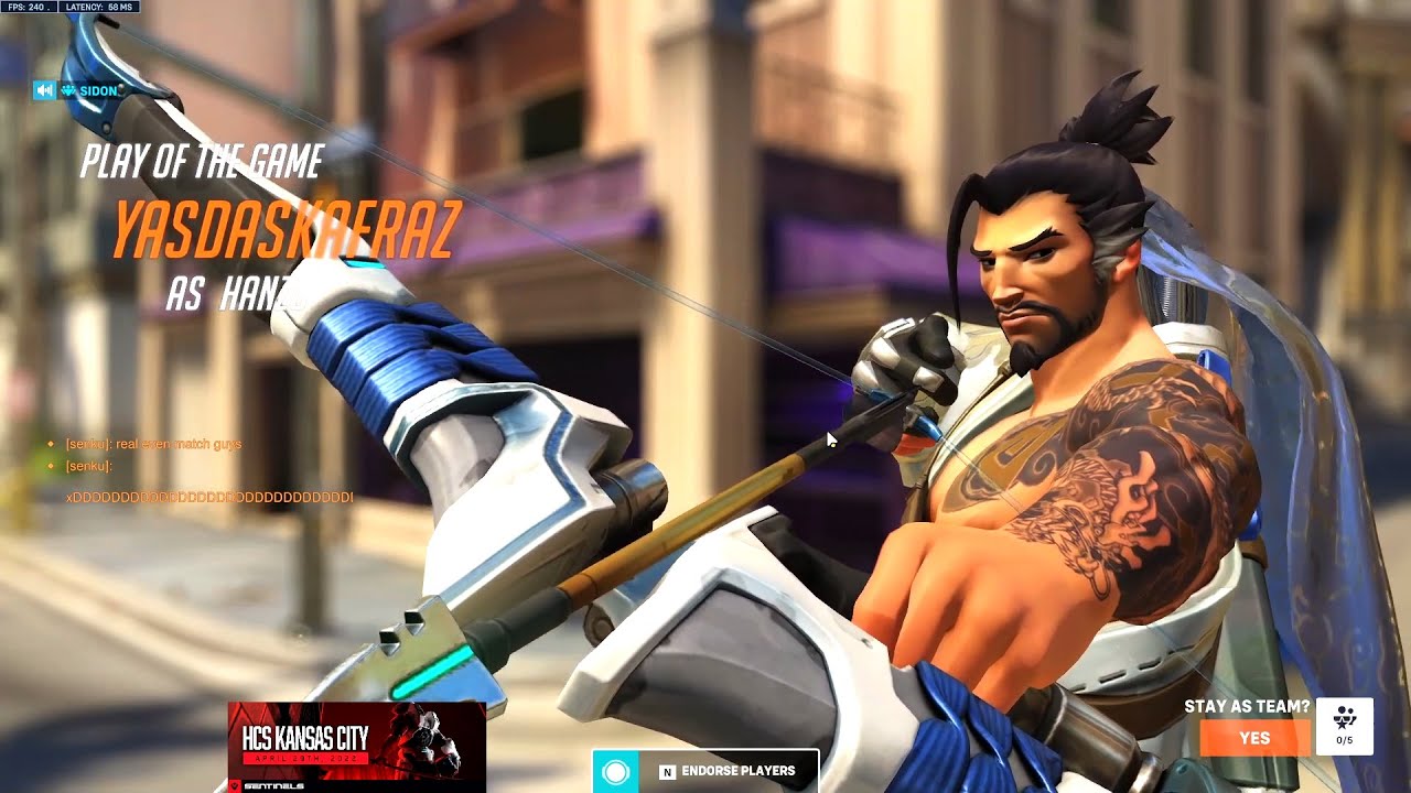 AGGRESSIVE HANZO PLAYS BY SUREFOUR! [ OVERWATCH 2 TOP 500 ]