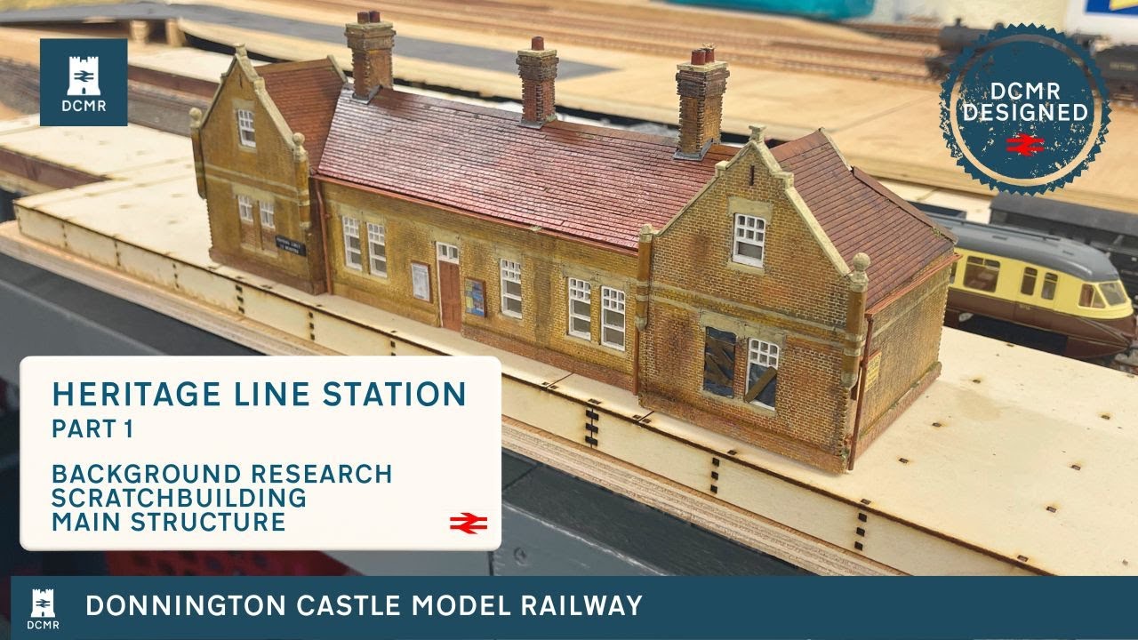 25. Построение станции линии Heritage Line (на основе модели железной дороги Donnington Castle) с...