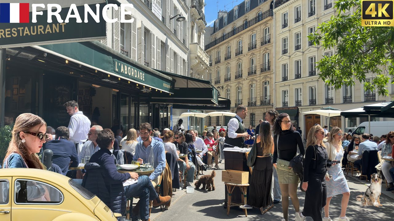 PARIS 🇫🇷 FRANCE 2025 MAY 23 4K HDR walkCity Street Tour | Best walk ever | Paris Street Best Time