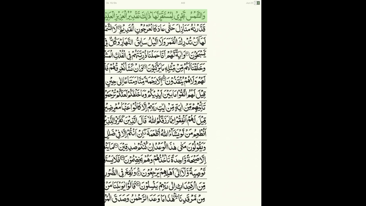Surah yaseen ayat 1 to 83 by Dr ayman suwayd in indo-pak mushaf 