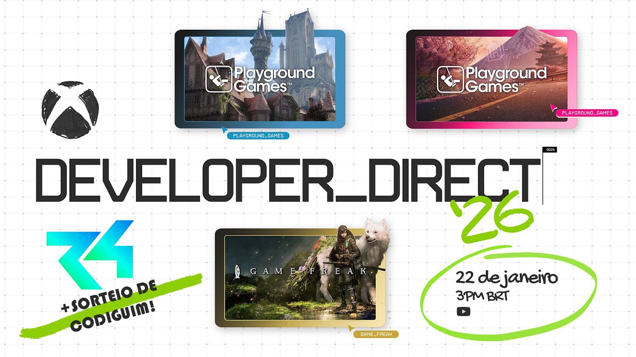 🔴Live/ /Xbox Developer Direct 26/ /IRL/ /Quinta-feira/