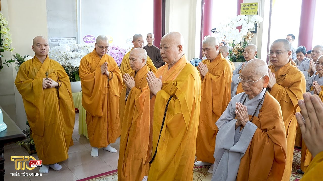 LỄ TANG Phần 5 CÁC ĐOÀN THẮP HƯƠNG TƯỞNG NIỆM LỄ TANG NI TRƯỞNG THÍCH LỆ THUỶ CHÙA THIÊN ẤN.