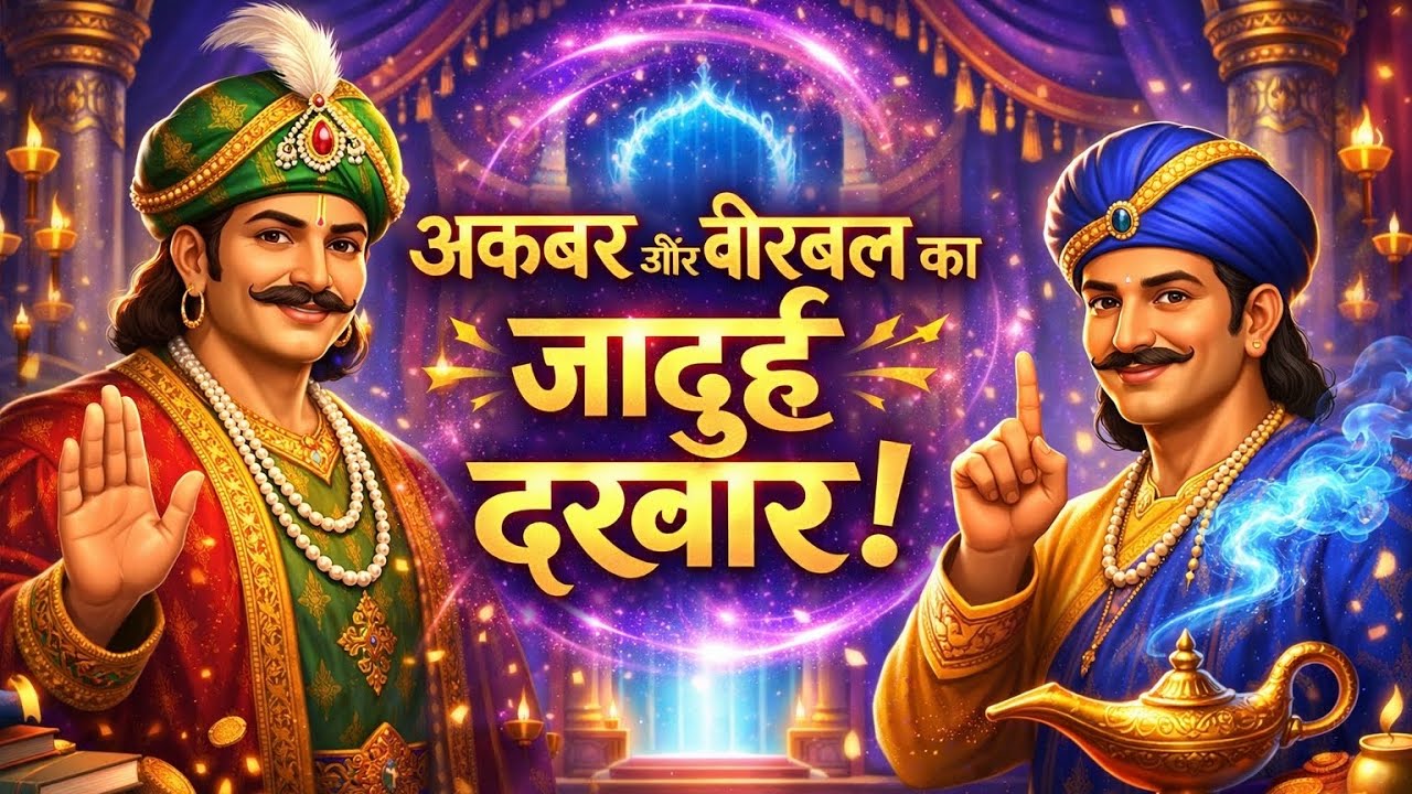 अकबर और बीरबल का जादुई दरबार 🤩 Akbar Birbal Hindi Stories 😊 Cartoon Videos 😍 Hindi Kahani 😎