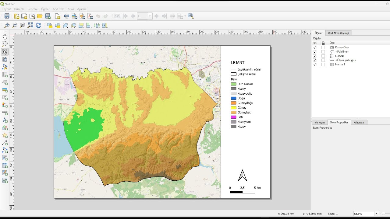 QGIS DEM, Eğim, Bakı, Kabartma, İzohips Haritası Oluşturma I Full Anlatım