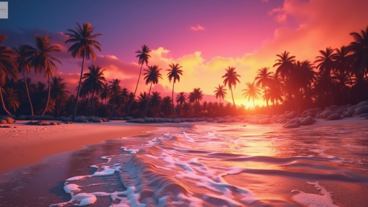 Tropical Beach Sunset Chillout Music Mix 2025 Relaxing Tropical House Paradise Sound