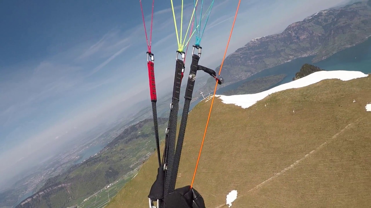 Blauthermik über dem Buochserhorn! Aber wo steht die Thermik? Glider: Nova Ion 5
