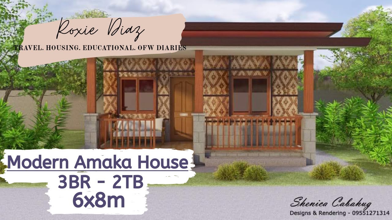 Modern Amakan House | 6x8m | Vlog # 10 #Housedesign #housingexternallayout