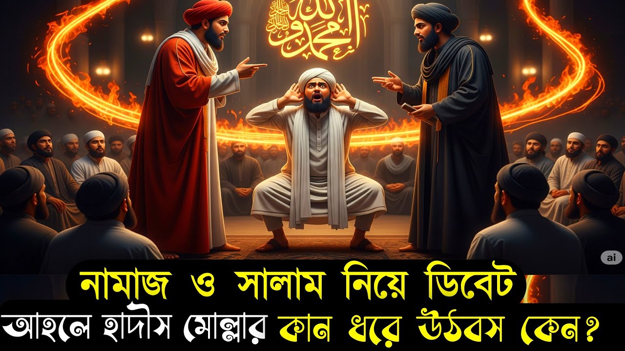 নামাজ ও সালাম নিয়ে ডিবেট ( আহলে হাদীস মোল্লার কান ধরে উঠবস কেন?)