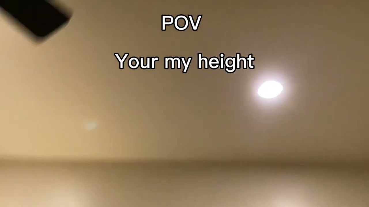 POV your my height