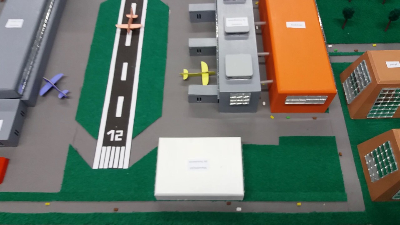 Maquete Aerotrópolis Cidade Aeroporto FATEC Guarulhos