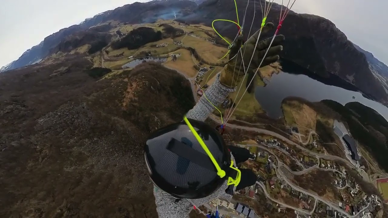 Paragliding in Vikeså, Norway 1