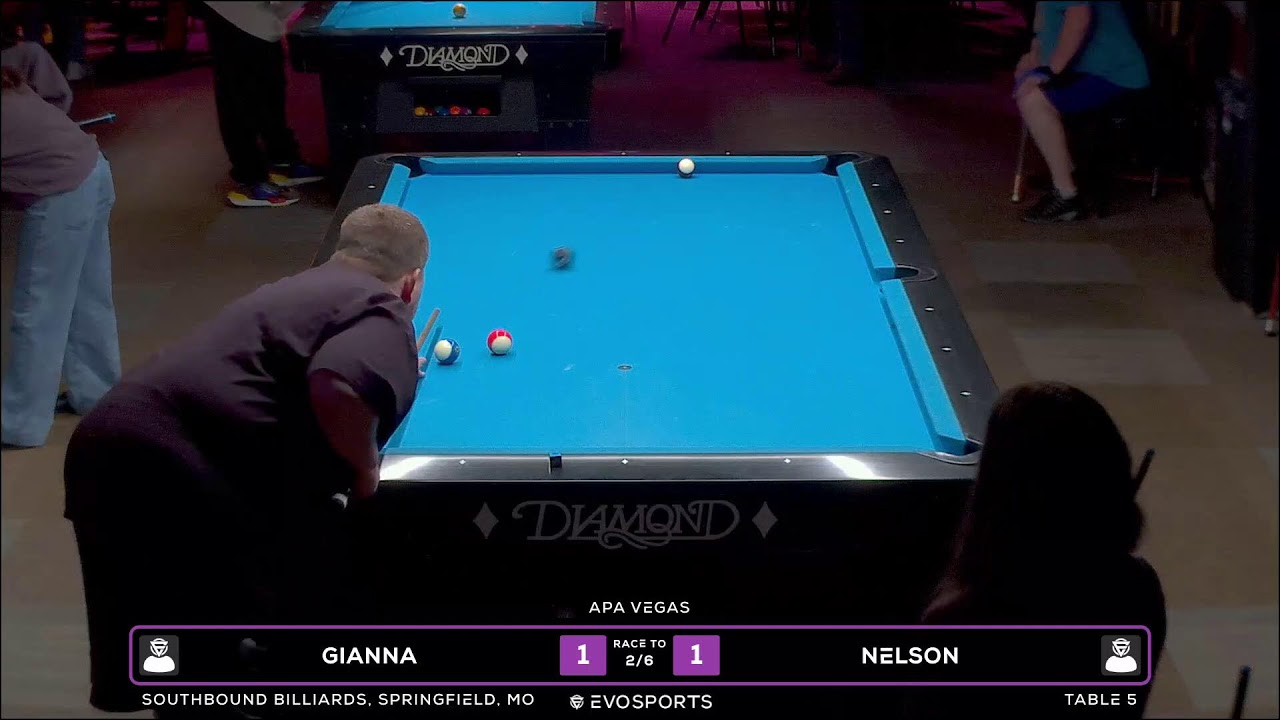 GIANNA vs NELSON - SOUTHBOUND BILLIARDS - TABLE 5 | EvoSports