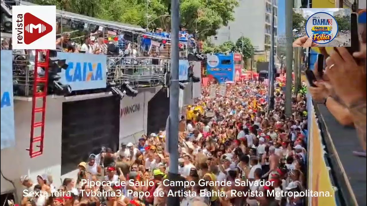 Nesta sexta-feira, a Pipoca de Saulo transforma o Carnaval de Salvador,