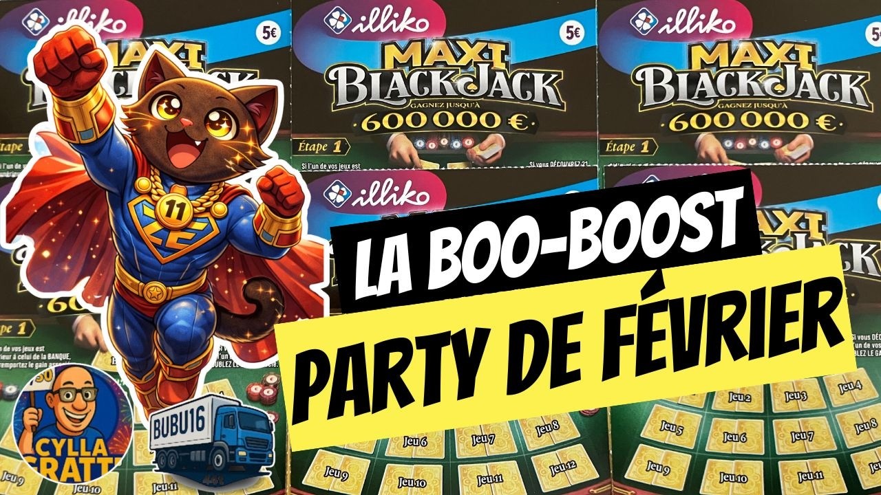 🍀 Mission Grattage : BOO-BOOST PARTY DE FÉVRIER AVEC @CylLaGratte   et @bubu16. ​👻