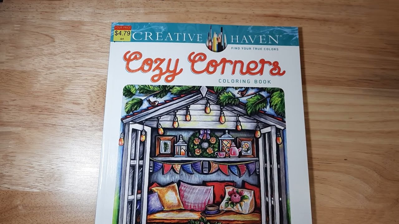 Пролистывание раскраски Cozy Corners от Creative Haven.