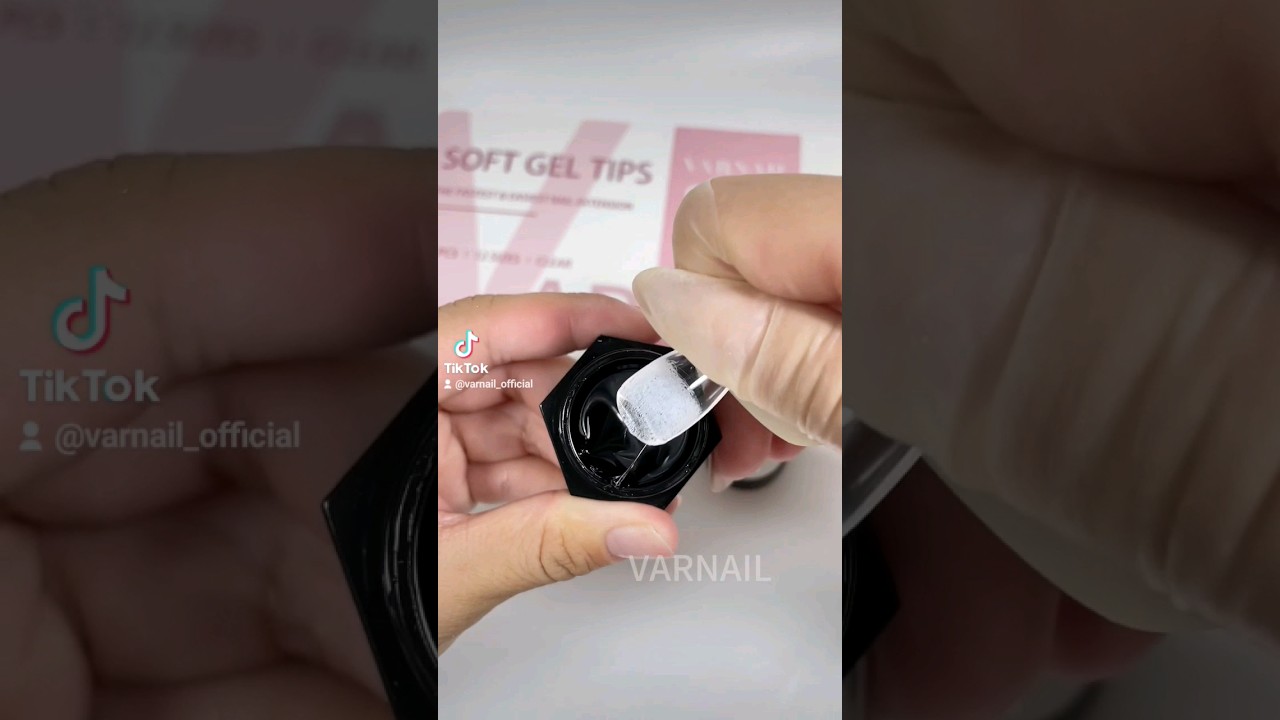 Perfect Gel Tips Application with VARNAIL Solid Nail Tips Glue! #nailtutorial #nailart