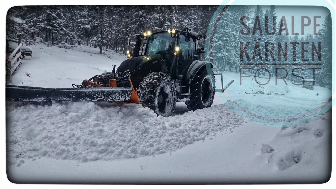 Einmal noch🚜 Forststraßen Winterdienst❄️ dann kommt die ☀️