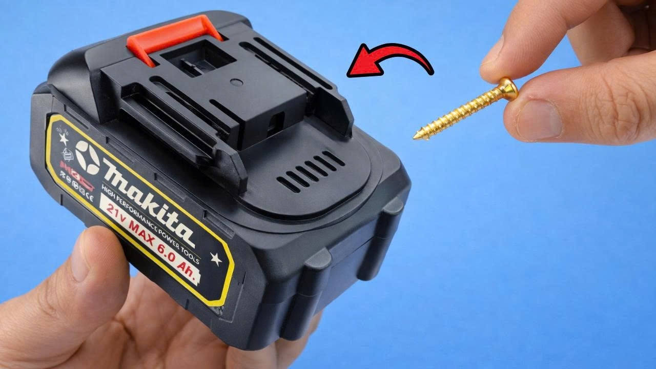 Never Buy Drill Batteries Again! Use a Regular Screw and Look What It Can Do 😲