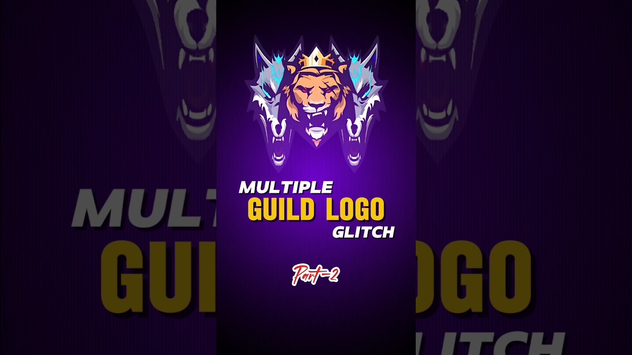 GUILD LOGO GLITCH PART 2🤫🍭#freefire #xubair777 #freefiremax #glitch