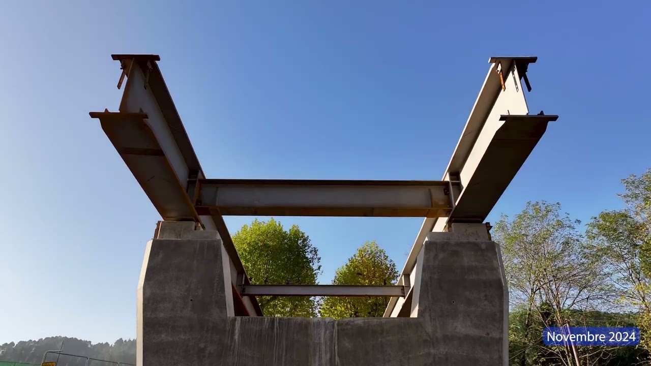 Pont de Chamborigaud film chantier rétro sur une année