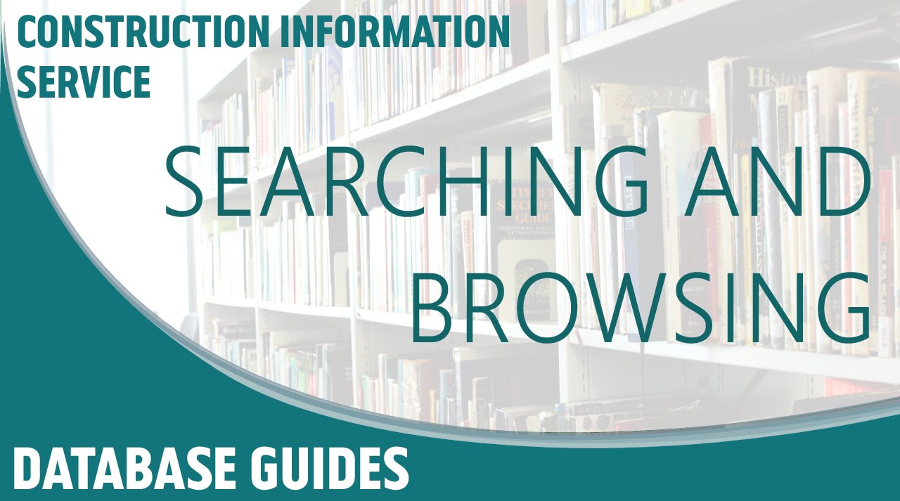Construction Information Service - Searching and Browsing