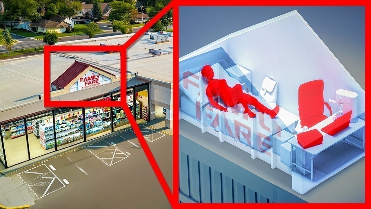 She Built An illegal Secret Home On a Grocery Store Roof (No one knew)