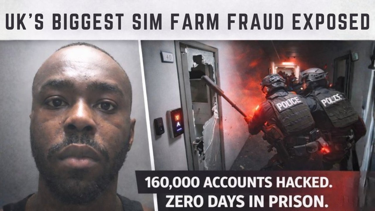 UK's Biggest SIM Farm Fraud: 160,000 Bank Accounts Hacked - Zero Days In Prison