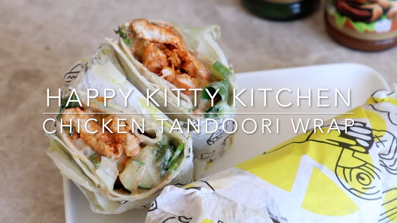 Tandoori Chicken Wrap-لفائف دجاج تندوري HappyKittyKitchen