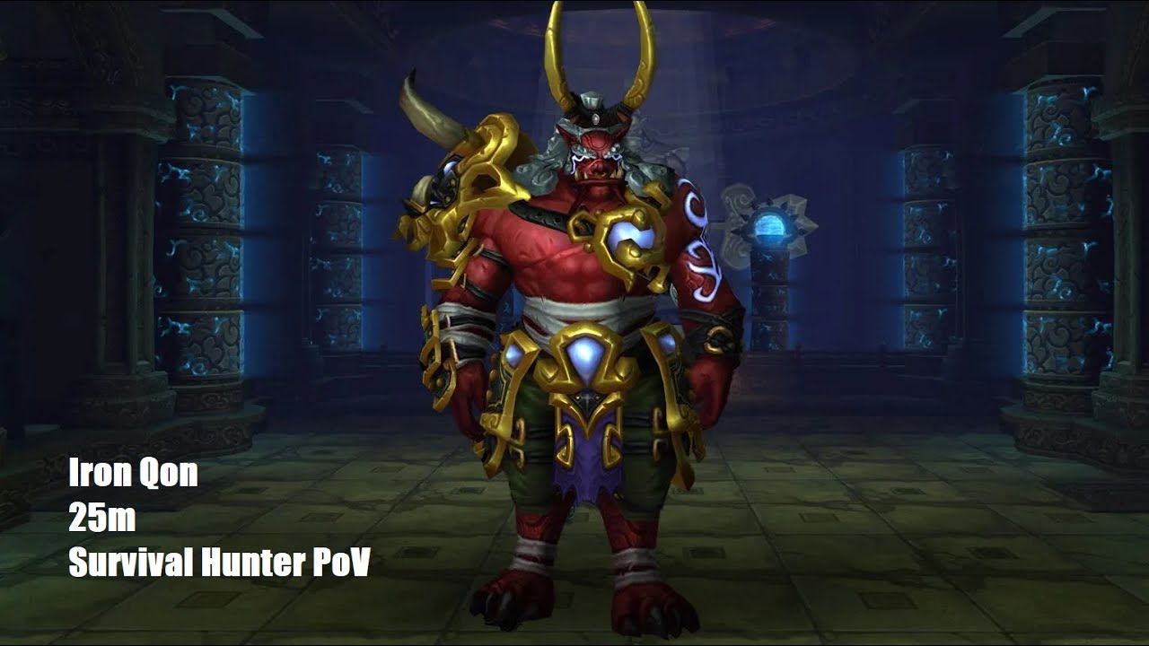 Iron Qon Heroic 25m | Throne of Thunder | Survival Hunter PoV | Mist of Pandaria Classic