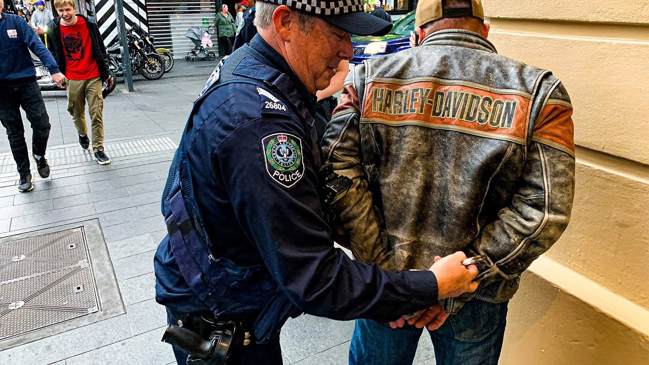 First time arrested because I was riding my Harley Davidson