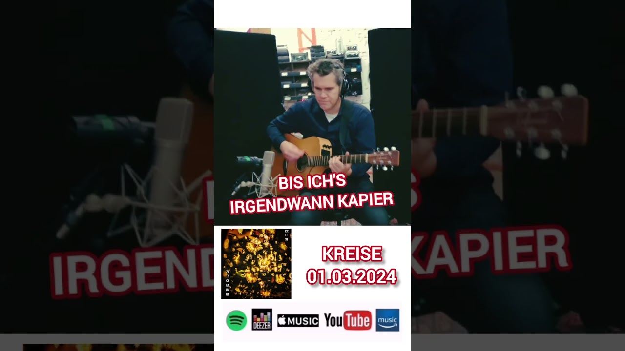 Am Freitag erscheint mit KREISE unsere dritte Single. Produziert von @sebastianbuddyneumann