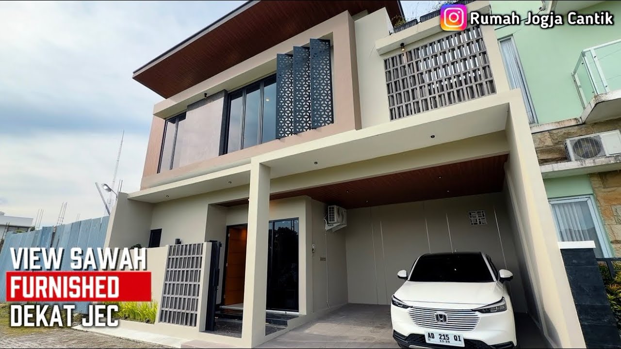 RUMAH VIEW SAWAH BONUS FURNISHED DI BANGUNTAPAN DEKAT JEC, JANTI, BLOK O AREA DI PERUMAHAN 1.7 Man