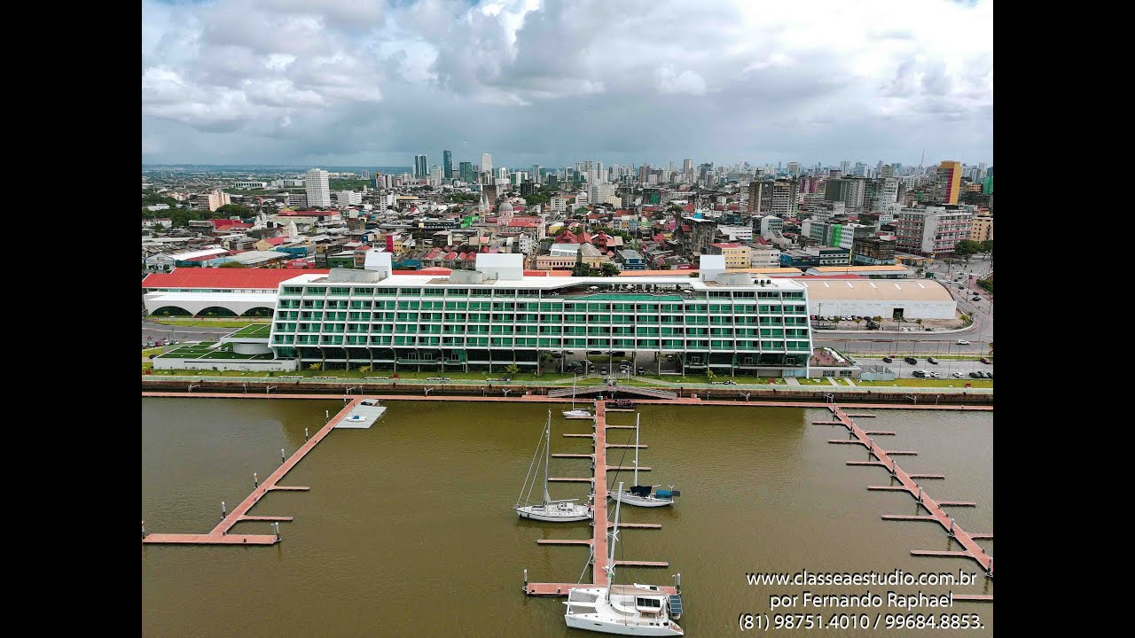 Novotel Recife Marina. Imagens Aéreas & Vídeos Aéreos do Porto Novo Recife.
