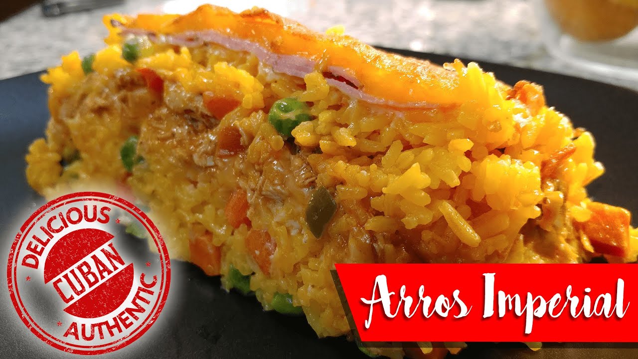 Arroz Imperial (Imperial Rice) a Miami Style Cuban Yellow Rice & Chicken Casserole | Receta Cubana