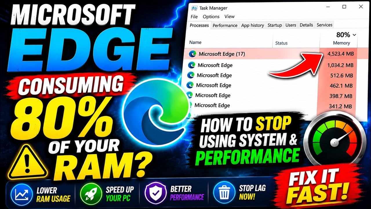 Microsoft Edge потребляет слишком много оперативной памяти? Исправьте это прямо сейчас!