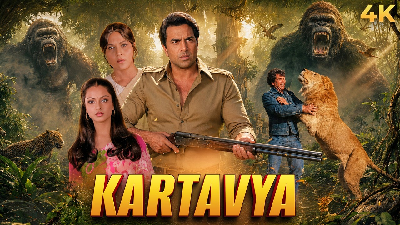 KARTAVYA Dharmendra's Action 1979 Hindi Action Full Movie 4K | 70s Bollywood Rekha, Vinod Mehra