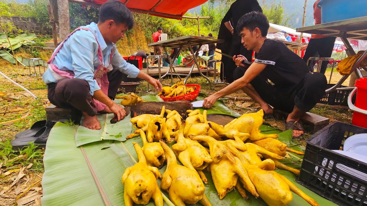 Đám Cưới Hoành Tráng 80 Mâm 50 gà 1 Lợn 120kg Không Điện Không Sóng. Nguyễn Tất Thắng