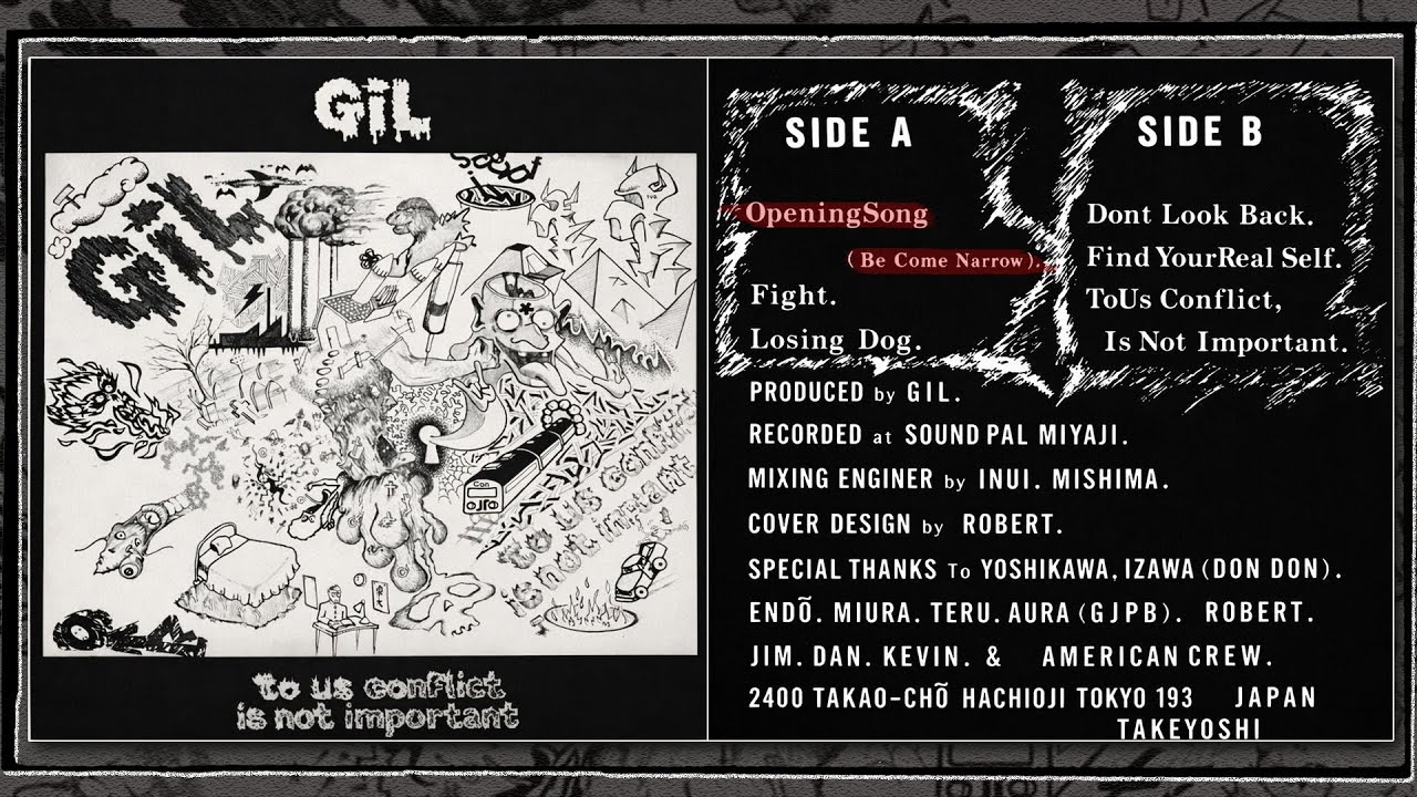 GIL 【To Us Conflict Is Not Important】(Tokyo Hardcore, 1988, Full 7