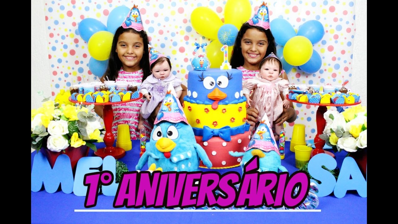 Festa de Aniversário das Nossas Bebê Reborn - Galinha Pintadinha - Diário das Gêmeas