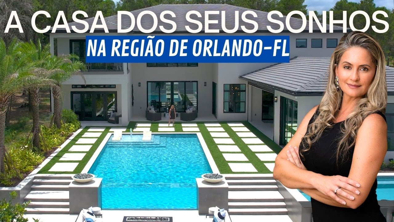 A CASA MODELO MAIS FAMOSA DE ORLANDO - O MELHOR LUGAR PARA MORAR NA FLÓRIDA
